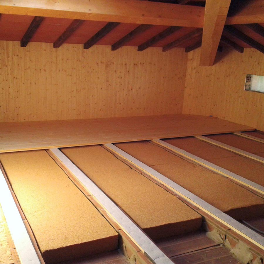 Isolamento in legno flessibile FiberTherm Flex per isolamento solaio